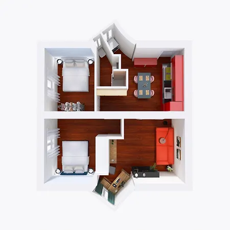 The Rent -cozy Two Bedroom Near Vatican Apartament *